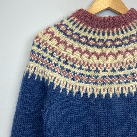 Hand Crafted Sweaters - Handmade fair isle knit sweater